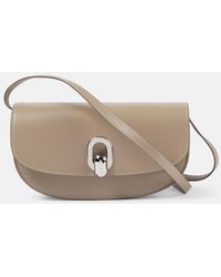 SAVETTE - Tondo Crescent Leather Shoulder Bag - Lyst