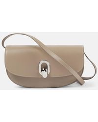 SAVETTE - Tondo Crescent Leather Shoulder Bag - Lyst