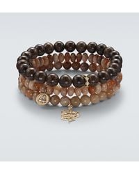 Sydney Evan - Set Of 3 14Kt Beaded Bracelets With Gemstones - Lyst