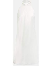 Galvan London - Vestido corto de novia de saten - Lyst