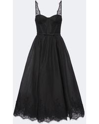 Zimmermann - Valiant Lace-Trimmed Linen And Silk Bustier Dress - Lyst