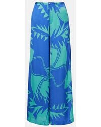 Poupette - Clea Printed Wide-Leg Pants - Lyst