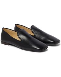 Lemaire Leather Loafers - Black