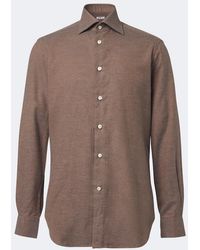 Kiton - Hemd Aus Baumwolle - Lyst