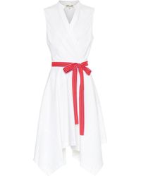 Diane von Furstenberg Midikleid Marlene aus Baumwolle - Weiß