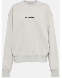 Jil Sander - Logo Cotton Sweatshirt - Lyst