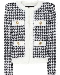 Balmain Veste en tweed à sequins - Multicolore