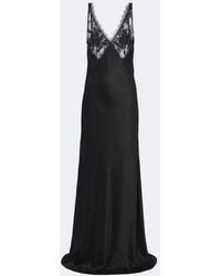 The Sei - Sequined Lace-Trimmed Silk Satin Gown - Lyst