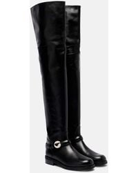 Coperni - Overknee-Stiefel Aus Leder - Lyst