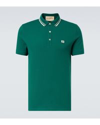 Valentino - Vlogo Cotton Pique Polo Shirt - Lyst