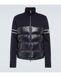 Moncler - Down-paneled Wool-blend Jacket - Lyst