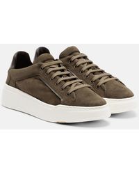 Max Mara - Suede Platform Sneakers - Lyst