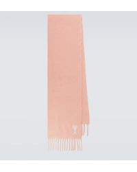 Ami Paris - Ami De Cour Alpaca And Wool-Blend Scarf - Lyst