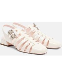 Roger Vivier - Mini Tres Vivier 25 Leather Sandals - Lyst