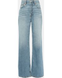 RE/DONE - Jean ample annees 70 a taille haute - Lyst