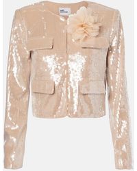 Self-Portrait - Sequined Jacket - Lyst