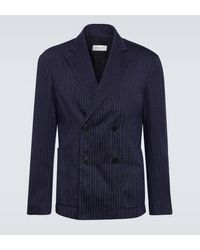 Dries Van Noten - Pinstripe Double-breasted Blazer - Lyst