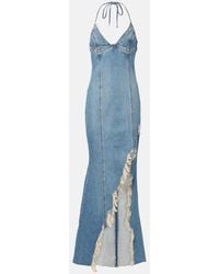 Blumarine - Denim Maxi Dress - Lyst