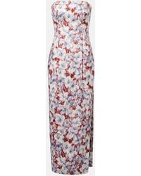 Posse - Rosalie Floral Linen Maxi Dress - Lyst