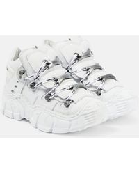 Vetements - X New Rock - Sneakers in pelle con platform - Lyst