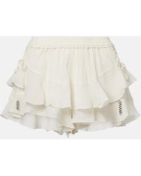 Isabel Marant - Geisa Tiered Silk Miniskirt - Lyst