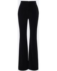 Elie Saab - Velvet Flared Pants - Lyst