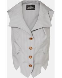 Vivienne Westwood - Meryl Pinstripe Cotton Vest - Lyst