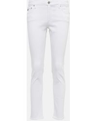 AG Jeans - Prima Ankle Mid-rise Slim-fit Jeans - Lyst