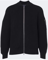 Comme des Garçons - Wool Zip-Up Cardigan - Lyst