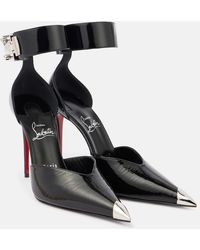 Christian Louboutin - Lock Me Up 100 Embellished Leather Pumps - Lyst