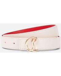 Christian Louboutin - Cl Logo Leather Belt - Lyst