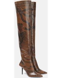 Jimmy Choo - X Jean Paul Gaultier Over-the-knee Boots 90 - Lyst