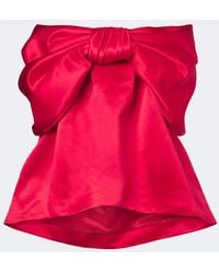 Simone Rocha - Bow-Detail Satin Top - Lyst