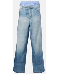 Acne Studios - Weite Hose Aus Baumwollpopeline - Lyst