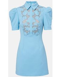 Rebecca Vallance - Minikleid Skye Aus Crepe Mit Spitze - Lyst