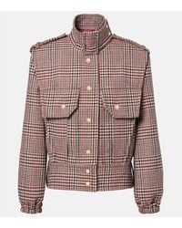Patou - Checked Virgin Wool Jacket - Lyst