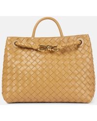 Bottega Veneta - Tote Bag Andiamo Medium Aus Leder - Lyst