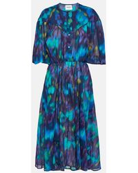 Isabel Marant - Maggy Printed Cotton Midi Dress - Lyst