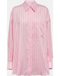 Bottega Veneta - Striped Silk Shirt - Lyst
