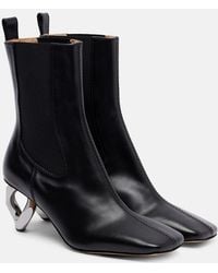 JW Anderson - Botines Chain De Piel - Lyst