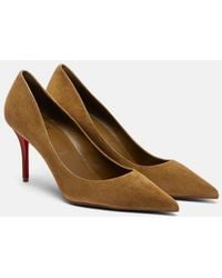 Christian Louboutin - Miss Z 80 Suede Pumps - Lyst