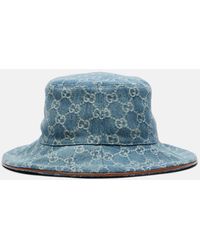 Gucci - Horsebit Denim Bucket Hat - Lyst