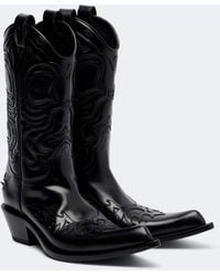 Acne Studios - Bouni Leather Cowboy Boots - Lyst