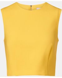 Carolina Herrera - Wool-Blend Crop Top - Lyst