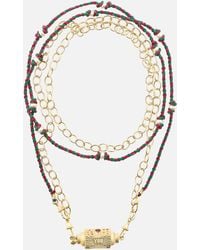 Marie Lichtenberg - 14kt Gold Locket Necklace With Sapphires - Lyst