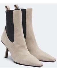 Brunello Cucinelli - Monili Suede Chelsea Boots - Lyst
