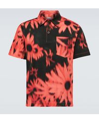 Dries Van Noten - Floral Cotton Jersey Polo Shirt - Lyst