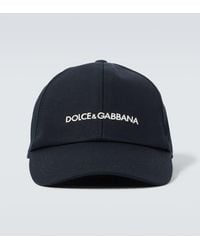 Dolce & Gabbana - Cappello da baseball in cotone con logo - Lyst