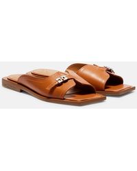 Ganni - Pantoletten Butterfly Aus Lederimitat - Lyst