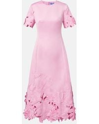 chinese dress ladies Leo Lin Matilda Puff Sleeve Midi Dress in Lemon  Coco & Lola
